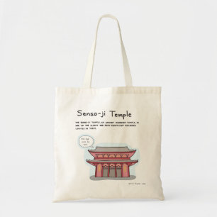 Bolsa Tote Sacola do templo de Senso-ji