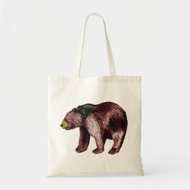 Bolsa Tote Sacola do urso de Gilwell (Frente)