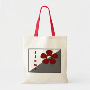 Bolsa Tote Sacola do vermelho de Fleur do La