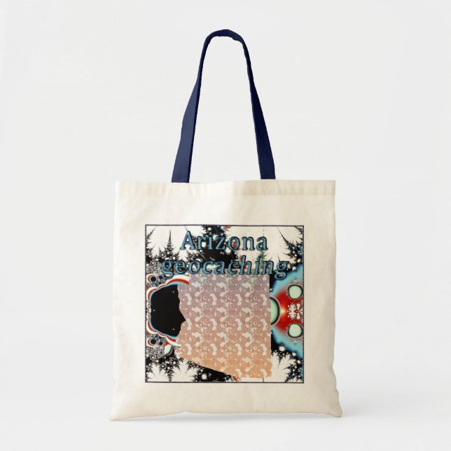 Bolsa Tote Sacola do viagem de Geocaching do estado da (Frente)