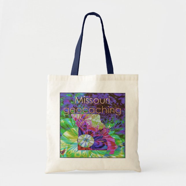 Bolsa Tote Sacola do viagem de Geocaching do estado de (Frente)