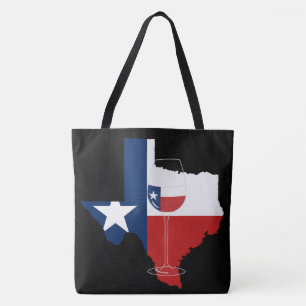 Bolsa Tote Sacola do vinho de Texas