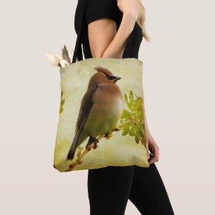 Bolsa Tote Sacola do Waxwing de cedro
