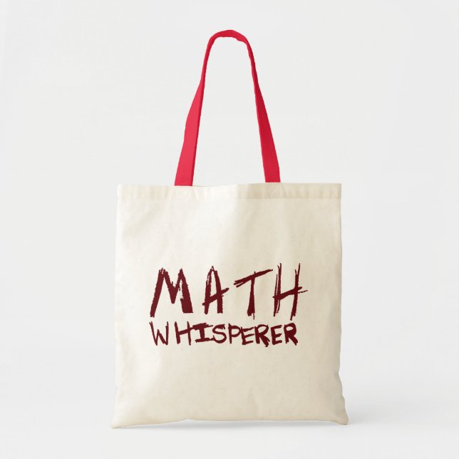 Bolsa Tote Sacola do Whisperer da matemática (Frente)