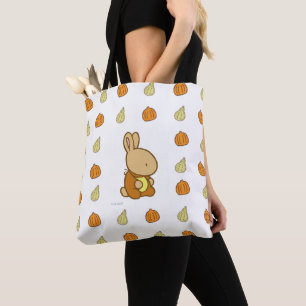 Bolsa Tote Sacola doce do impressão da abóbora do coelho