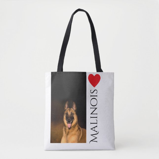 Bolsa Tote Sacola dos amantes de Malinois (Frente)