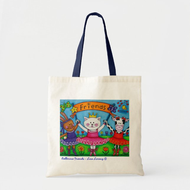 Bolsa Tote Sacola dos amigos da bailarina (Frente)
