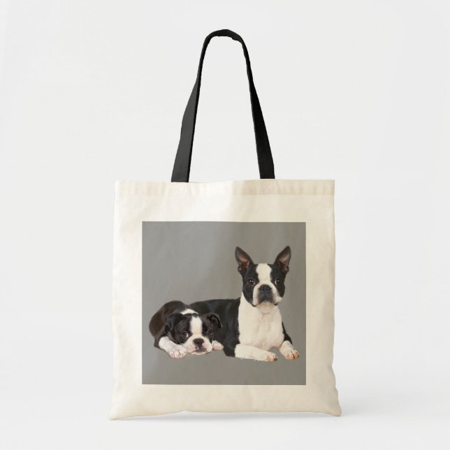 Bolsa Tote Sacola dos amigos de Boston Terrier (Frente)