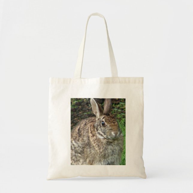 Bolsa Tote Sacola dos animais selvagens do coelho (Frente)