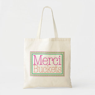 Bolsa Tote Sacola dos baldes de Merci