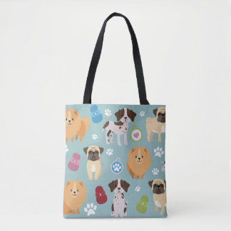 Bolsa Tote Sacola dos cães - grupo 1 do cão
