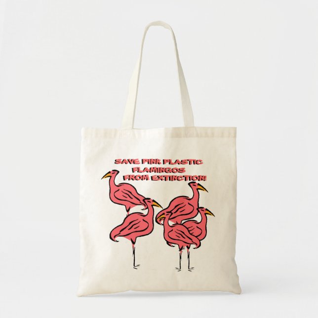 BOLSA TOTE SACOLA DOS FLAMINGOS! EZ PARA PERSONALIZAR O (Frente)