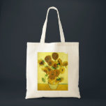 Bolsa Tote Sacola dos girassóis de Van Gogh<br><div class="desc">Sacola dos girassóis de Van Gogh. Pintura a óleo em canvas desde 1888. O vaso com quinze girassóis é um dos trabalhos duma vida os mais amados de Vincent van Gogh ainda. O uso brilhante dos amarelos evoca quietamente o fim do verão. Um grande presente para fãs dos girassóis, do...</div>