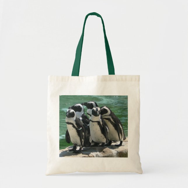 Bolsa Tote Sacola dos pinguins (Frente)