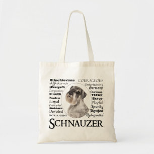 Bolsa Tote Sacola dos traços do Schnauzer