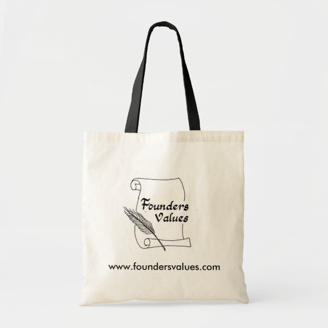 Bolsa Tote Sacola dos valores dos fundadores (Frente)