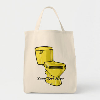 Bolsa Tote Sacola dourada do toalete