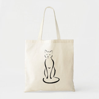 Bolsa Tote Sacola elegante bonito do gato