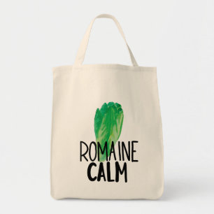 Bolsa Tote Sacola engraçada da alface da aguarela