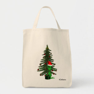 Bolsa Tote Sacola estrangeira do papai noel das criaturas