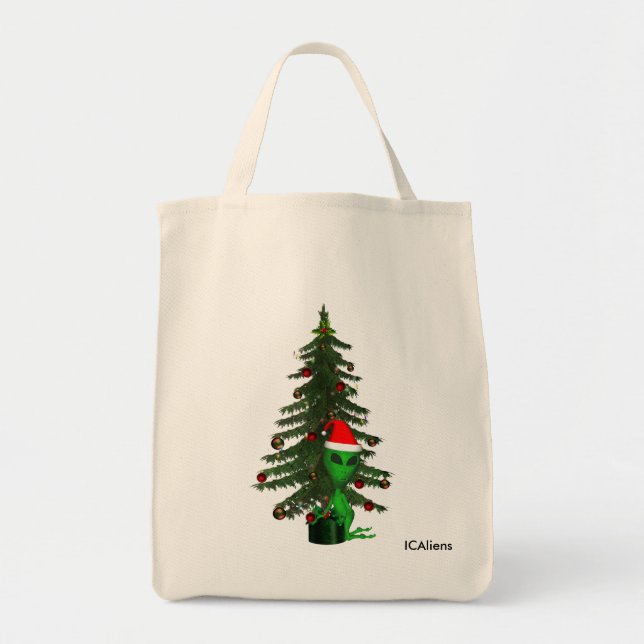 Bolsa Tote Sacola estrangeira do papai noel das criaturas (Frente)