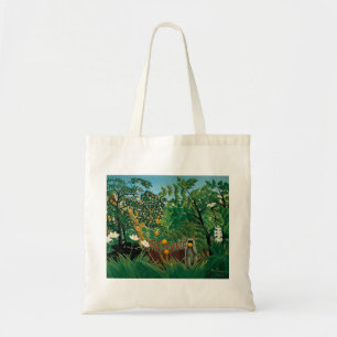 Bolsa Tote Sacola exótica da paisagem de Henri Rousseau
