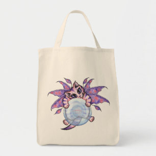 Bolsa Tote Sacola feericamente da arte do gato da fantasia do