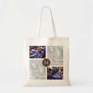 Bolsa Tote Sacola feita sob encomenda da colagem da foto de