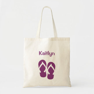Bolsa Tote Sacola feita sob encomenda roxa do verão do