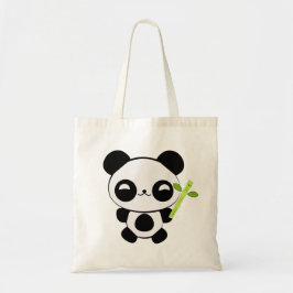 Bolsa Tote Sacola feliz da panda do bebê