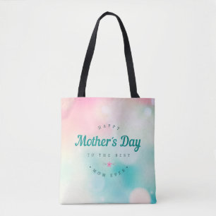 Bolsa Tote Sacola feliz do dia das mães   da melhor mamã