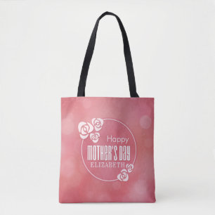 Bolsa Tote Sacola feliz personalizada elegante do dia das