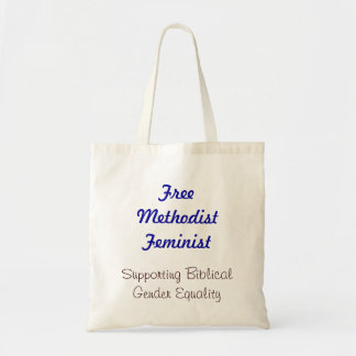Bolsa Tote Sacola feminista metodista livre (azul)
