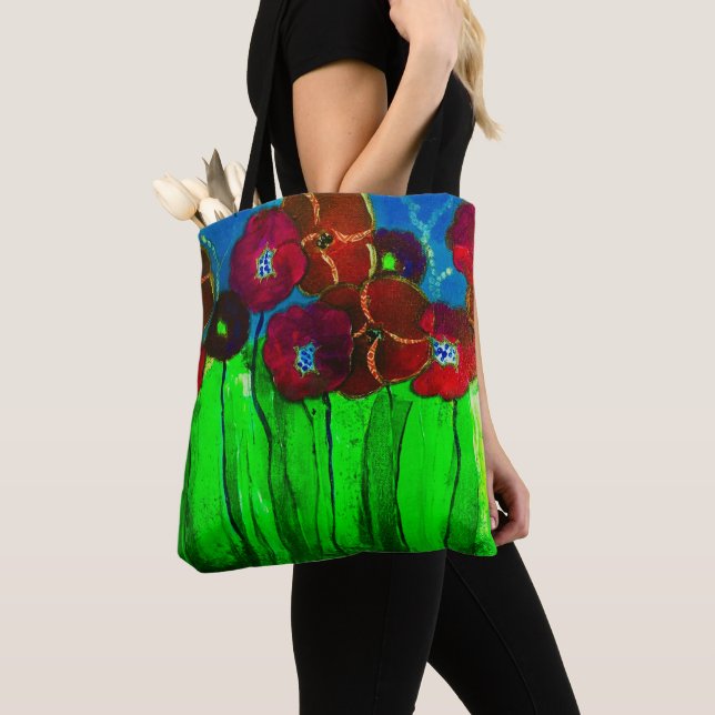 Bolsa Tote Sacola floral (Close Up)