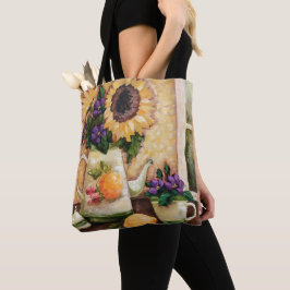 Bolsa Tote "Sacola floral das belas artes da manhã
