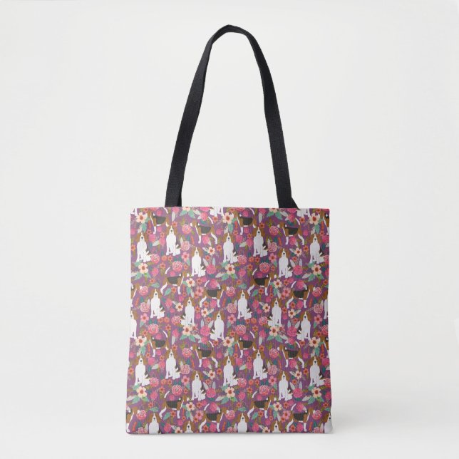 Bolsa Tote Sacola floral do lebreiro (Frente)