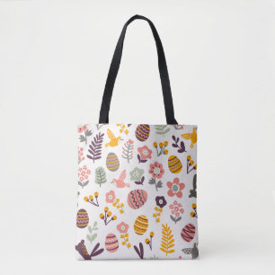 Bolsa Tote Sacola floral do teste padrão do primavera da