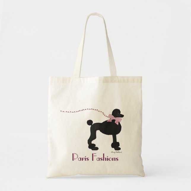 Bolsa Tote Sacola francesa da caniche (Frente)