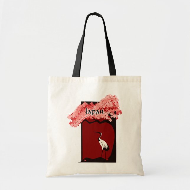 Bolsa Tote Sacola japonesa do guindaste (Frente)