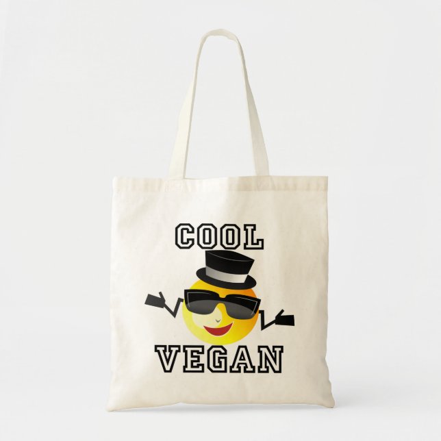 Bolsa Tote Sacola legal de Emoji do Vegan (Frente)