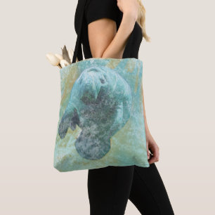 Bolsa Tote Sacola litoral da vida do peixe-boi