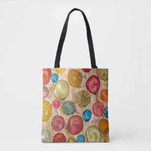 Bolsa Tote Sacola lunática das flores