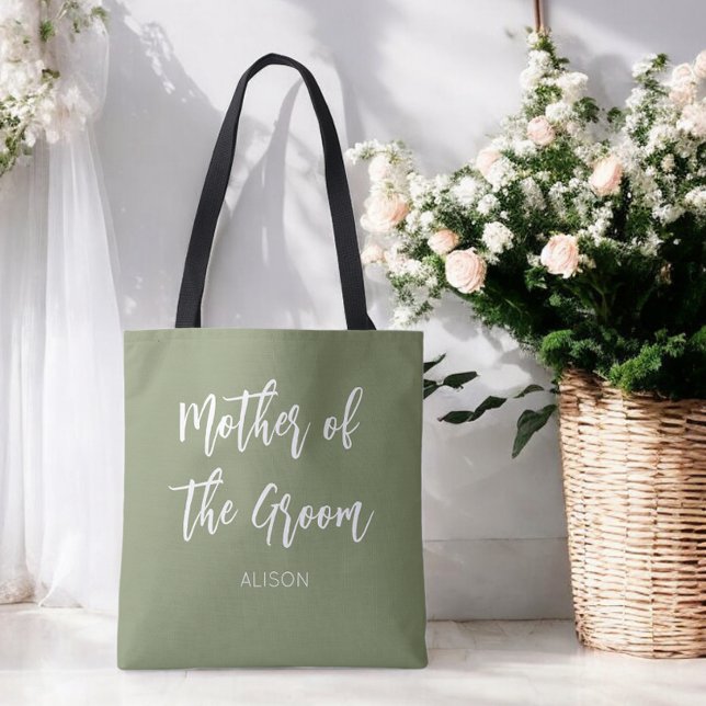 Bolsa Tote Sacola Mãe do Noivo Verde Sage (Criador carregado)