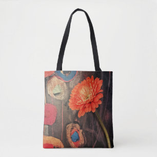 Bolsa Tote Sacola moderna de flower power
