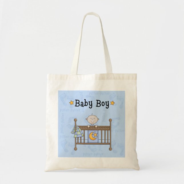 Bolsa Tote Sacola nova da fralda do tema do bebé da chegada (Frente)