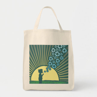 Bolsa Tote Sacola orgânica das bolhas