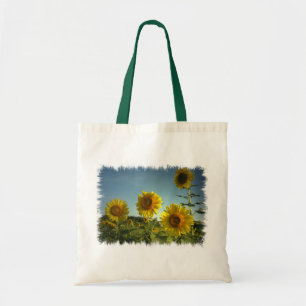 Bolsa Tote Sacola orgânica do girassol do jardim