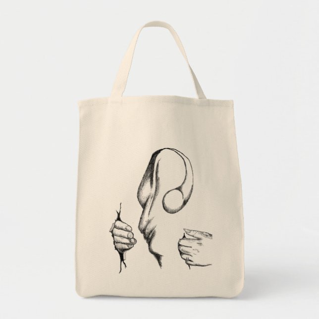 BOLSA TOTE SACOLA ORGÂNICA FEITA SOB ENCOMENDA DO MASSACRE (Frente)