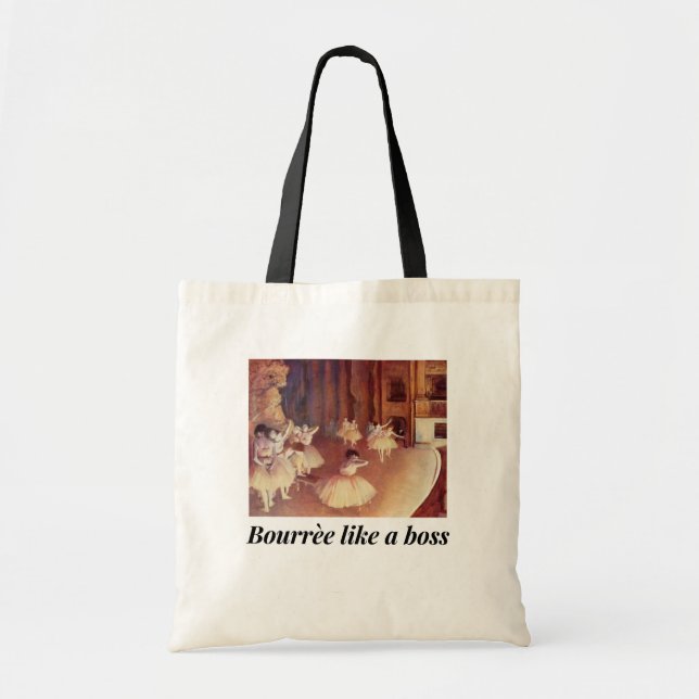 Bolsa Tote Sacola para dançarinos, dança, bailarina, balé (Frente)