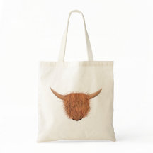 Sacola peludo da vaca das montanhas